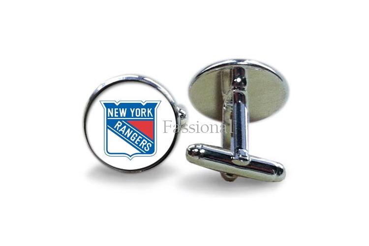 New York Rangers Sterling Silver Cuff Links - Official Team Accessory